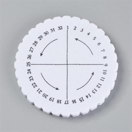 Kumihimo disk, mini, rund, 10 cm 